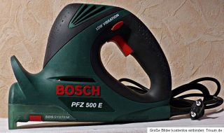 Bosch Elektro Fuchsschwanz PFZ 500 E mit Koffer und Zubehör