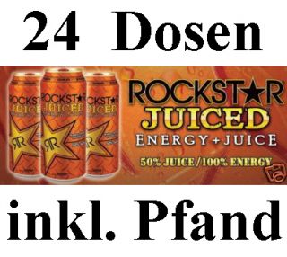 24 Dosen Rock Star Energy Juiced Energydrink Juice USA