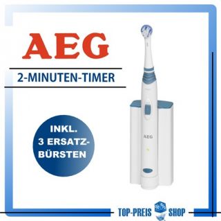 Elektrische Akku Zahnbürste mit Timer AEG EZ 5501 inklusive 3