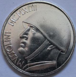 Mussolini Medaille 20 L. ITALIA MUSSOLINI MCMXLIII Wehrmacht Italy 763
