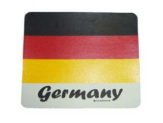 Mousepad, Mauspad m Deutschland Flagge Germany 23x19 cm