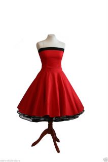 50er Jahre Rockabilly Tanz Kleid zum Petticoat