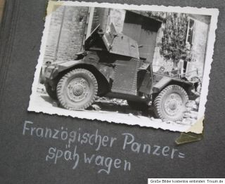 Weltkrieg / WK II KLASSE Fotoalbum / Foto / Panzer