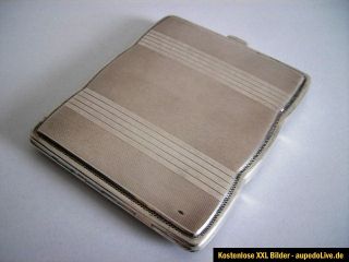 altes Zigarettenetui Etui 900 Silber massiv um1937 / 148gr. / Monogram