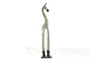 Zebra Afrika aus Holz 60 cm Afrikanische Deko Holzfigur Holzzebra NEU