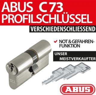 ABUS Zylinder Profilzylinder C73 N+G verschiedenschlies