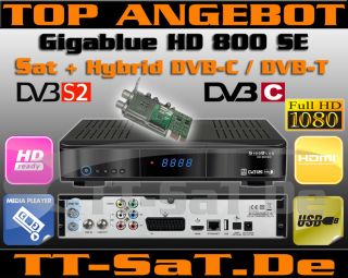 Gigablue HD 800 SE Linux Sat + Hybrid (DVB C / DVB T) HD TV
