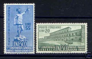 UNESCO  Italien   791 792 ** 1950