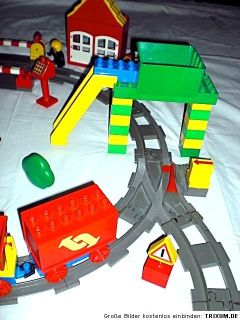 Lego Duplo elektrische Eisenbahn Steine Set grosse Anlage