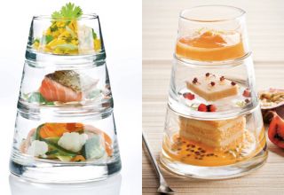SET Glasschalen Salatschalen Dessertschalen Amuse Bouche Schalen Glas