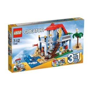 LEGO Strandhaus Haus mit Huette Ferienwohnung bunt umbaubar Grill