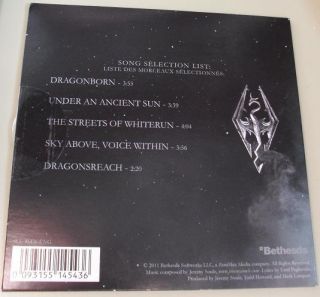 The Elder Scrolls V Skyrim Featured Music Selections Soundtrack