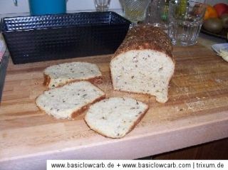 Basic Low Carb Adamsbrot Backmischung, 1 Scheibe Brot, ca. 35g nur ca