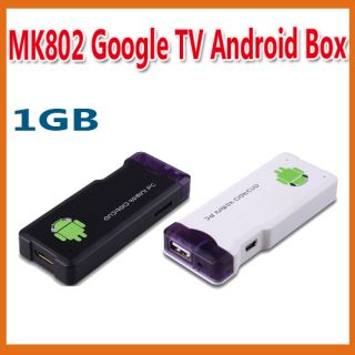 1G MK802 Mini PC Android4 0 Google TV Allwinner A10 Model Box Android
