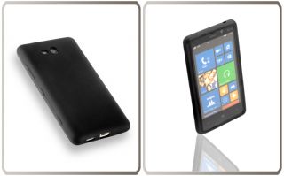 Case Tasche f Nokia Lumia 820 Silicon Schutz Hülle schwarz