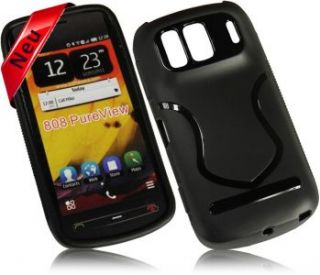 Design Silikon Case für Nokia 808 Pureview Schutz Handytasche Cover