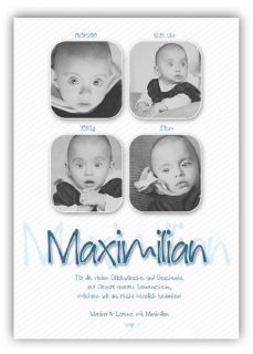10 Geburtsanzeigen Danksagungen Fotokarten Geburt Taufe