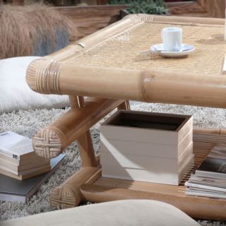 Couchtisch Tisch Wohnzimmertisch Bambus 80x80 Tikamoon neu Couchtisch
