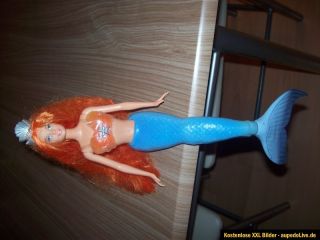 Barbie Puppe Meerjungfrau, bewegliche Flosse, lange Haare