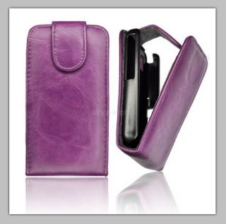 Flip Style Handy Tasche Für Samsung S5830 Galaxy Ace in Lila Schutz
