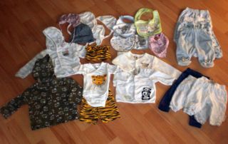 Riesen Baby Marken bekleidungspaket über 130 teile + pampers 50   68