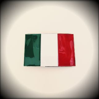 Gürtelschnalle Buckle Wechselgürtel Metall Italien Italia fahne