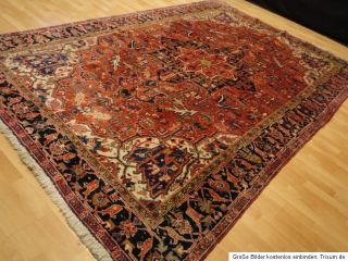 Antiker alter Heriz 350x220 cm Orientteppich Teppich carpet Tapetto