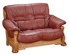 Max Winzer Echtleder 2 Sitzer Sofa Couch 147 cm in burgund Zweisitzer