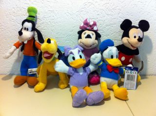 Mickey Minni Maus Daisy Donald Goofy Pluto NEU Orginal Disney Plüsch