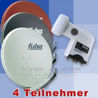 Fuba DAA 850   Satellitenschüssel 85cm + Best LNB Quad 8024427006249