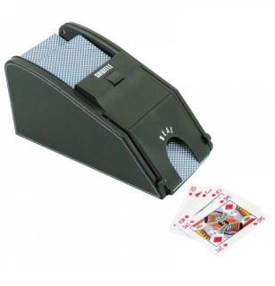 Elektrischer Kartenmischer Pokermischer mti integrierte Kartenschuh