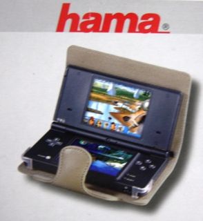 Hama Ledertasche Case Schutzhülle Braun für Nintendo DSi