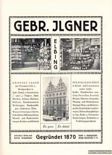 Gebrüder Ilgner Elbing Ostpeussen Reklame 1922 Kaufhaus Krawielitzki