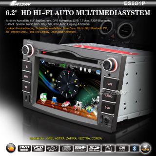 ES881DE HD Car DVD Player GPS DVB T Autoradio OPEL ASTRA ZAFIRA VECTRA