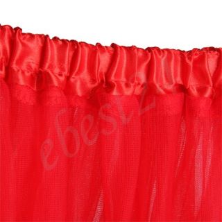 13 Kostüm Rot Petticoat Unterrock Halbrock Rock 2 Lagig