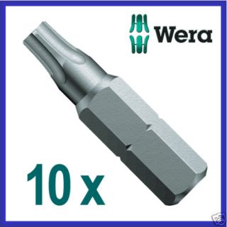 Wera 10 Stück Bits Bit Torx TX20 TX 20 x 25mm 867/1 Z