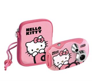 INGO Digitalkamera Soft Pack Hello Kitty für Kinder mit Etui NEU