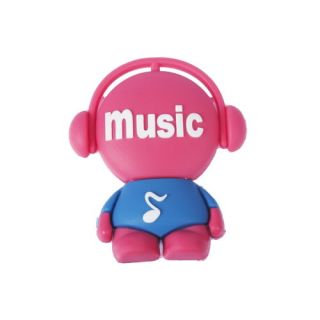 Cartoon Music Boy Rubber 2GB/4GB/8GB/16GB USB Flash Pen Drive Memory