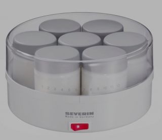 Severin JG 3516 Joghurt Fix weiss grau 7 Portionsglaeser