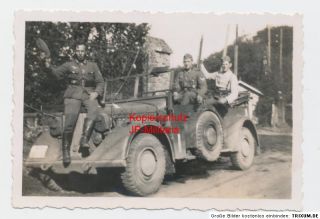 ORIGINAL Wehrmacht Foto Fahrzeug WH Kennung mit Soldaten WK2