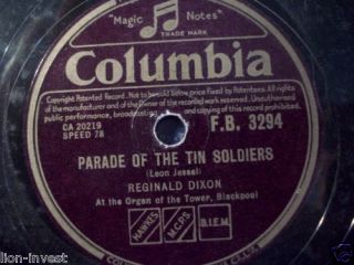 REGINALD DIXON Parade Of The Tin Soldiers10 Columbia