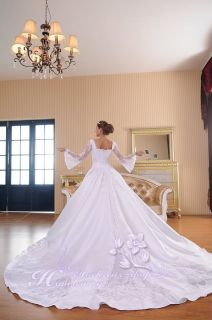 WD1039 Glamouröses Brautkleid mit Mega Schleppe