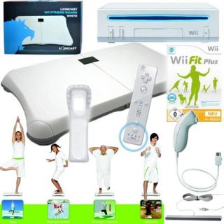 NINTENDO Wii Konsole weiss Premium Balance Board weiß und Wii Fit