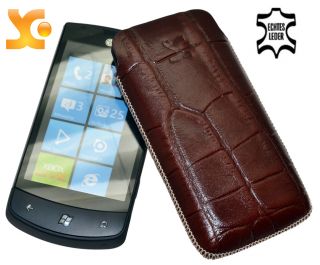 Original SunCase Etui Tasche Ledertasche für LG E900