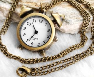 Bronze Kettenuhr Kette Damen Uhr Halskette Umhängeuhr TREND