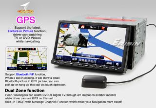 Erisin ES896T 7 Inch HD Car DVD Player Nav TMC DVB T(MPEG 4) iPod PIP