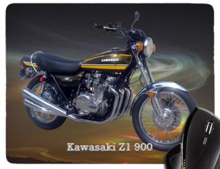 Mauspad / Mousepad mit Motiv Kawasaki Z1 900 blk gelb