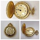 Antike Gold Taschenuhr Uhr Schluesseluhr England 737