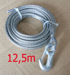ALKO Seil 12,5m für Seilwinde Bootswinde 901 , Ø7mm