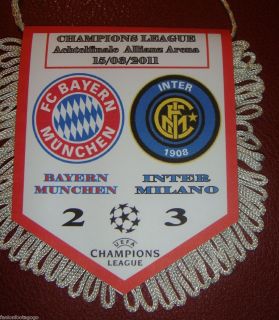 Wimpel Bayern München  Inter Mailand Ch. league 2010 11